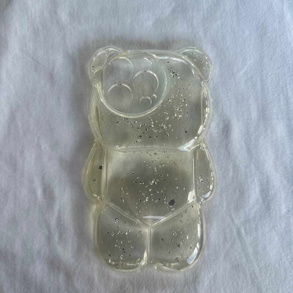 Clear bear iPhone 14 pro case